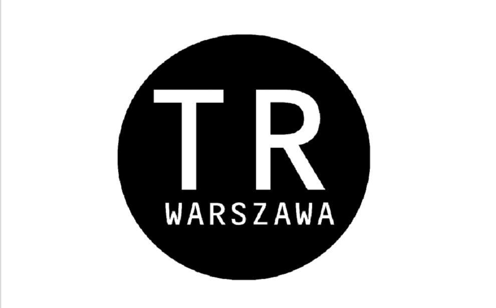 Powiększ obraz: Logo TR Warszawa. Czarne koło. Na nim biały napis TR Warszawa.